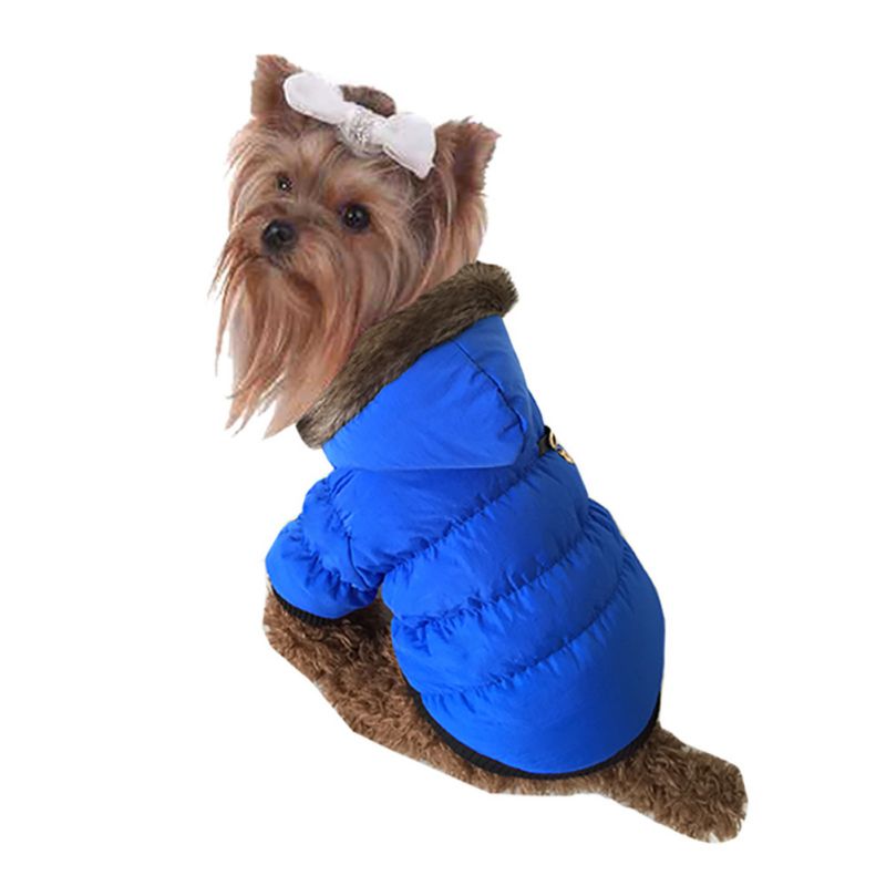 Pets Dogs Puppy Hooded Coat Winter Thick Warm Hoodie Soft Jacket Apparel